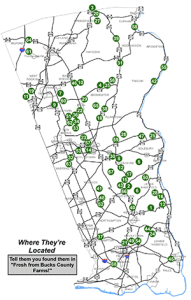 Download a Map of Bucks County Farms